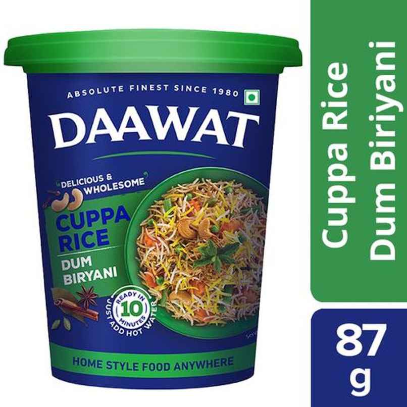 Daawat Cuppa Rice Dum Biryani | Ready To Eat Daawat Cuppa Rice Dum Biryani | Ready To Eat