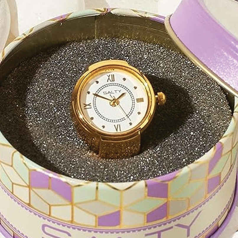 SALTY Girl Boss SALTY Watch Ring for Women and Girls| Anti-Tarnish | Gold
