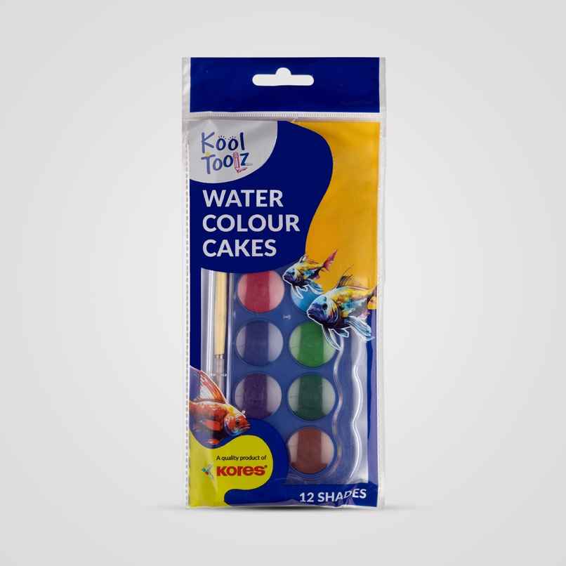 Kores Water Colour Cakes | 23 mm | 12 Shades