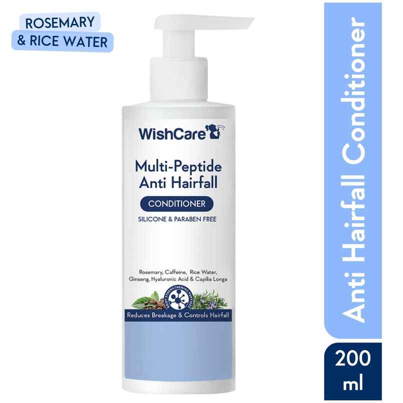 Wishcare Multi Peptide Rice Water Anti Hairfall Conditioner - Rosemary, Capilia Longa,Ha & Caffeine
