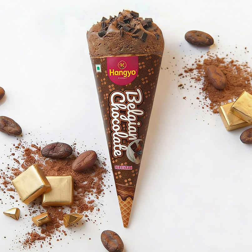 Hangyo Belgian Chocolate Cone | Smooth & Creamy Hangyo Belgian Chocolate Cone | Smooth & Creamy