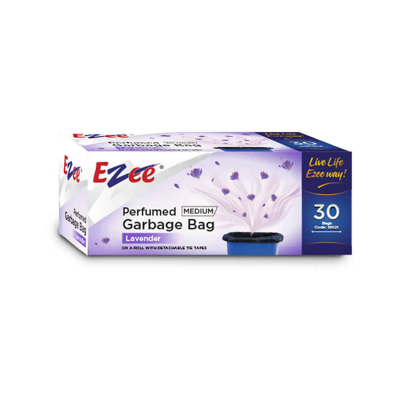 EZEE Lavender Fragrance Garbage Bag - Biofriendly | Black - Medium EZEE Lavender Fragrance Garbage Bag - Biofriendly | Black - Medium