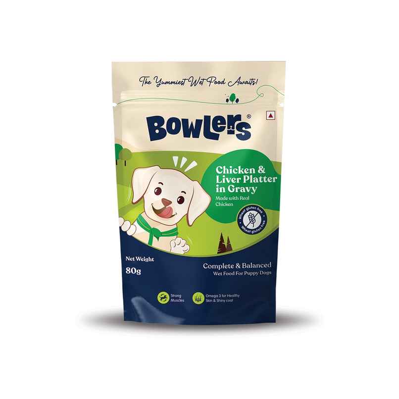 Bowlers Wet Dog FOOD Chicken And Liver Recipe In Gravy | Puppy Bowlers Wet Dog FOOD Chicken And Liver Recipe In Gravy | Puppy