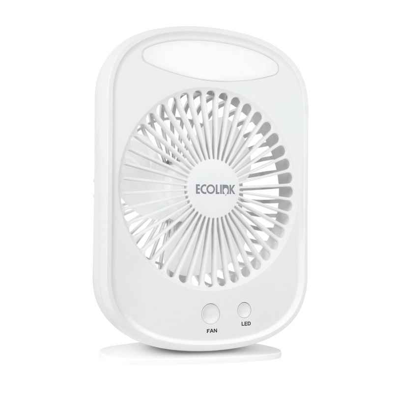 EcoLink Comfy Rechargeable Fan | White