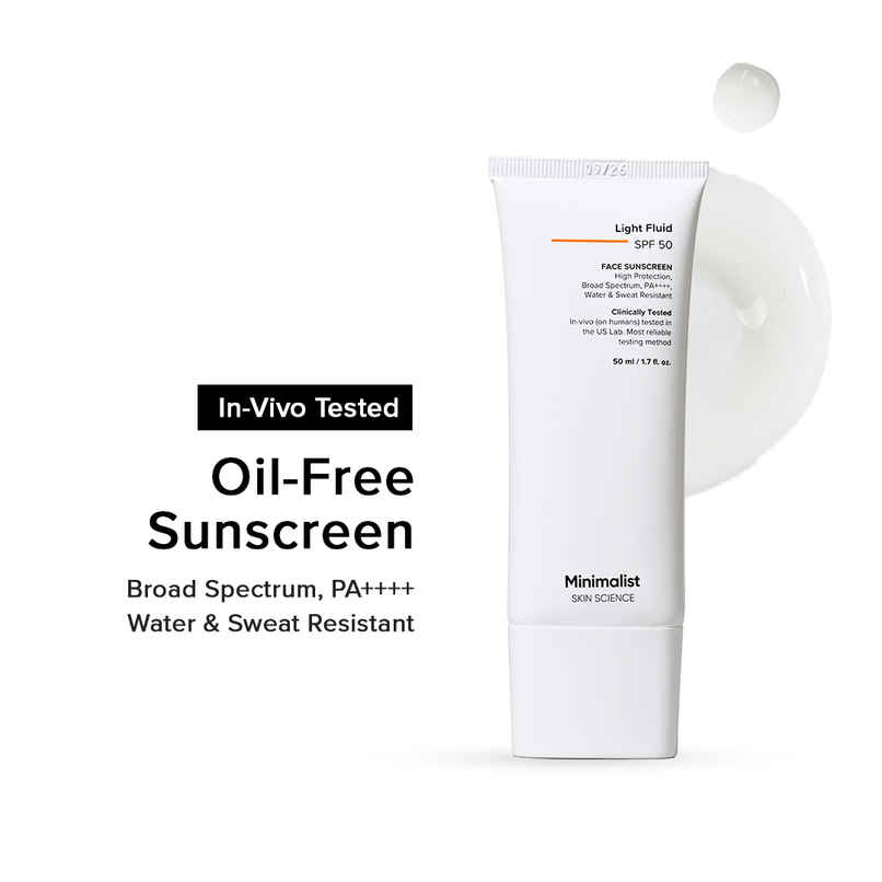 Minimalist Light Fluid SPF 50 Face Sunscreen Minimalist Light Fluid SPF 50 Face Sunscreen