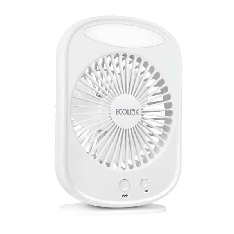 EcoLink Comfy Rechargeable Fan | White