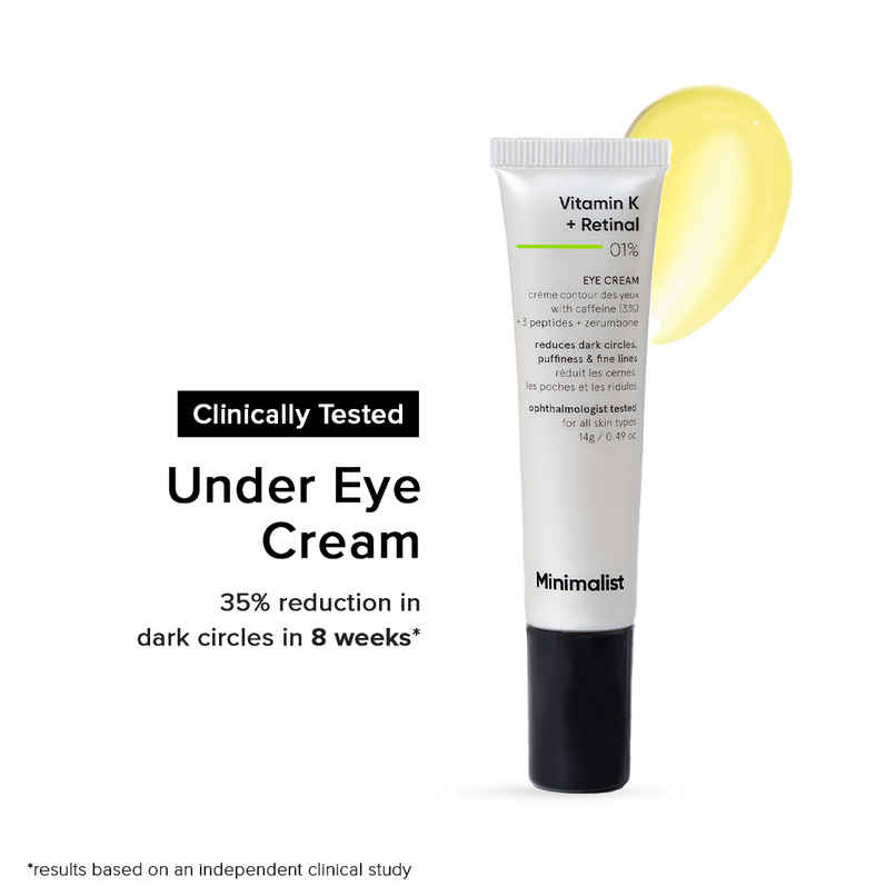 Minimalist Vitamin K + Retinal 01% Under Eye Cream