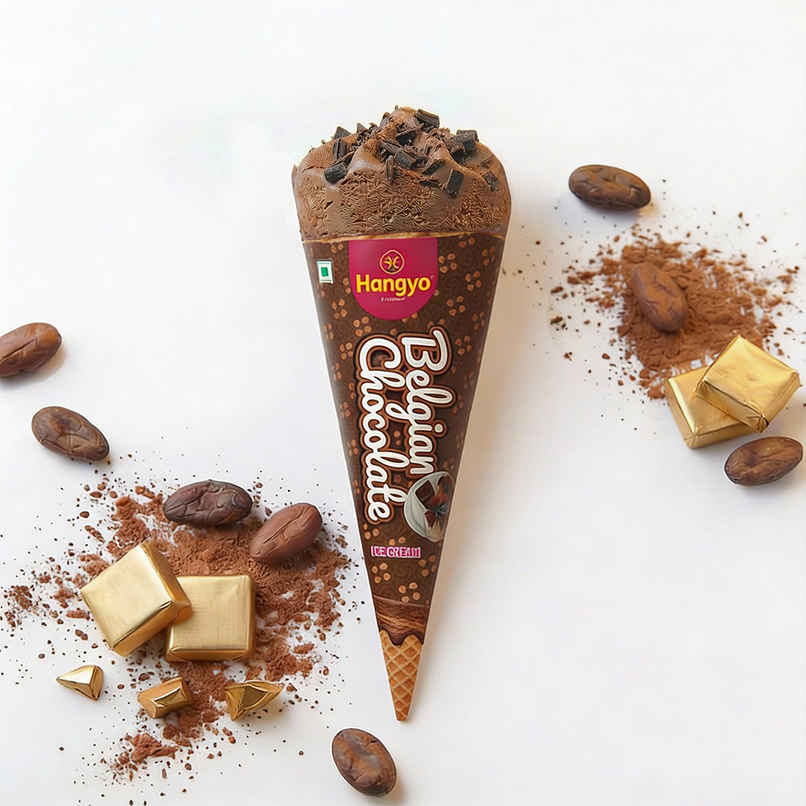 Hangyo Belgian Chocolate Cone | Smooth & Creamy