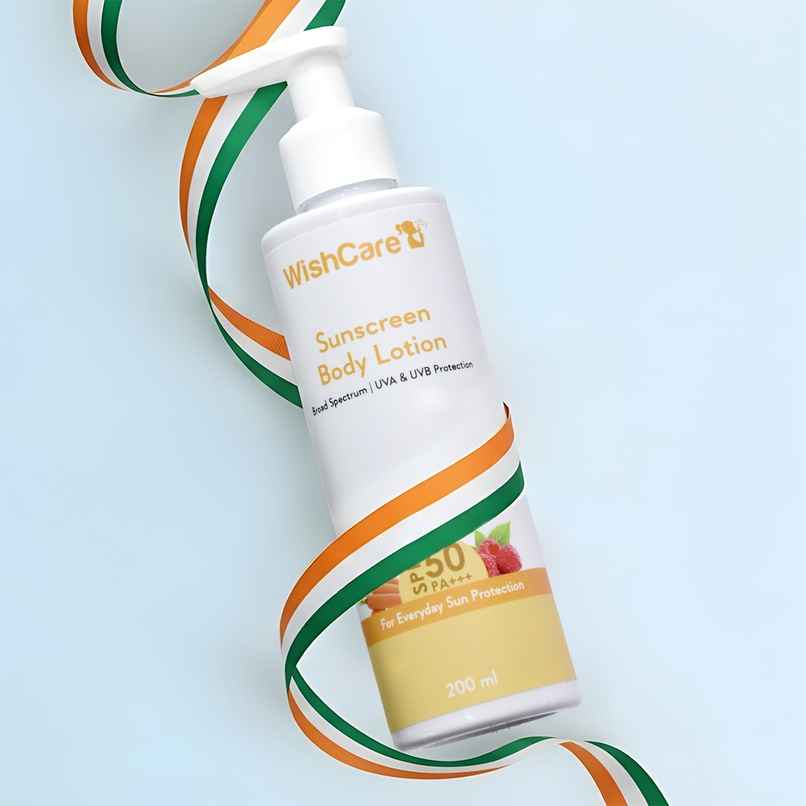 Wishcare SPF 50 Sunscreen Body Lotion - Broad Spectrum - UVA & UVB Protection With No White Cast