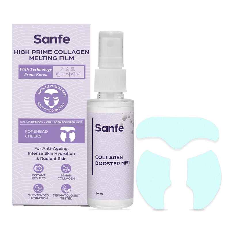 Sanfe High Prime Collagen Melting Film | 5X Hydrating Korean Skincare Overnight Face Mask