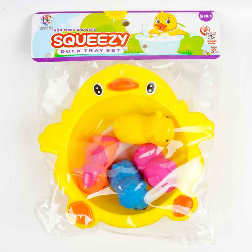Ratna's Squeezy Duck Tray Set 5 Pcs