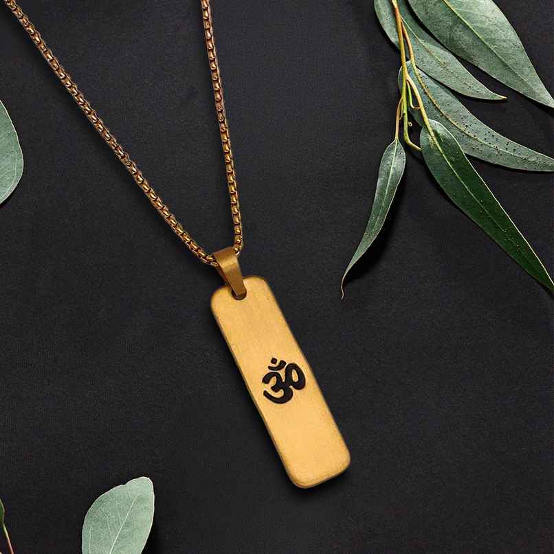 Astrotalk Gold Plated Om Pendant Astrotalk Gold Plated Om Pendant