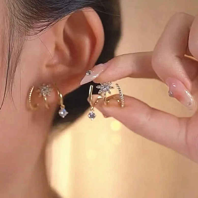 Estailo Fashion Bling Blogger stone Earrings | E0000531 | Gold Estailo Fashion Bling Blogger stone Earrings | E0000531 | Gold