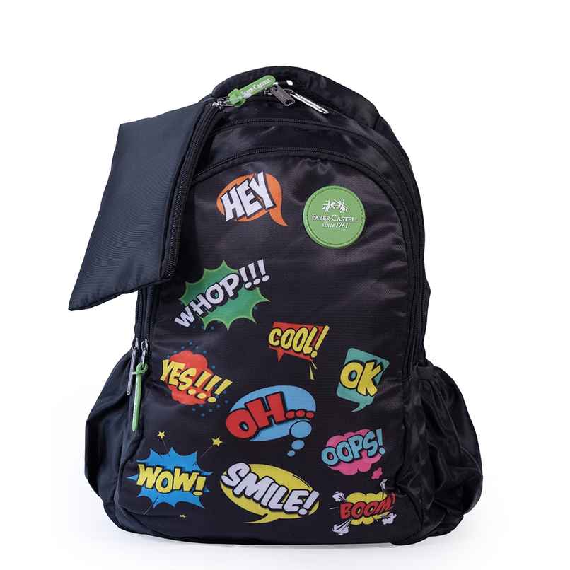 Faber Castell-School Bag- Pp1- Wow - 6Yrs + Black