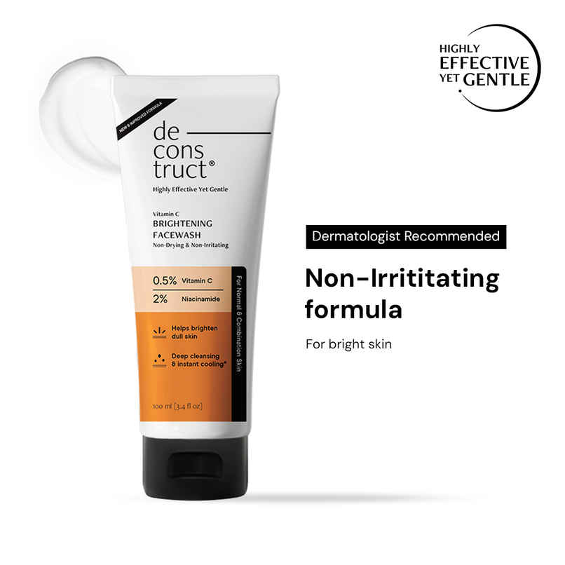 Deconstruct Vitamin C Brightening Face Wash | 0.5% Vitamin C + 2% Niacinamide