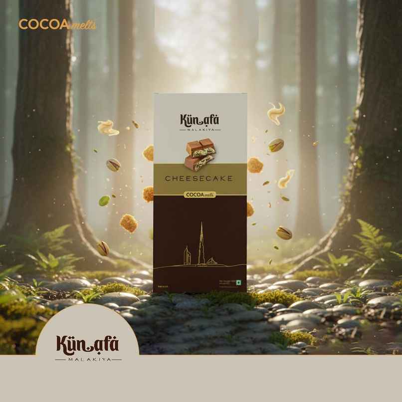 Cocoa Melts Dubai Cheesecake Kunafa Chocolate Bar