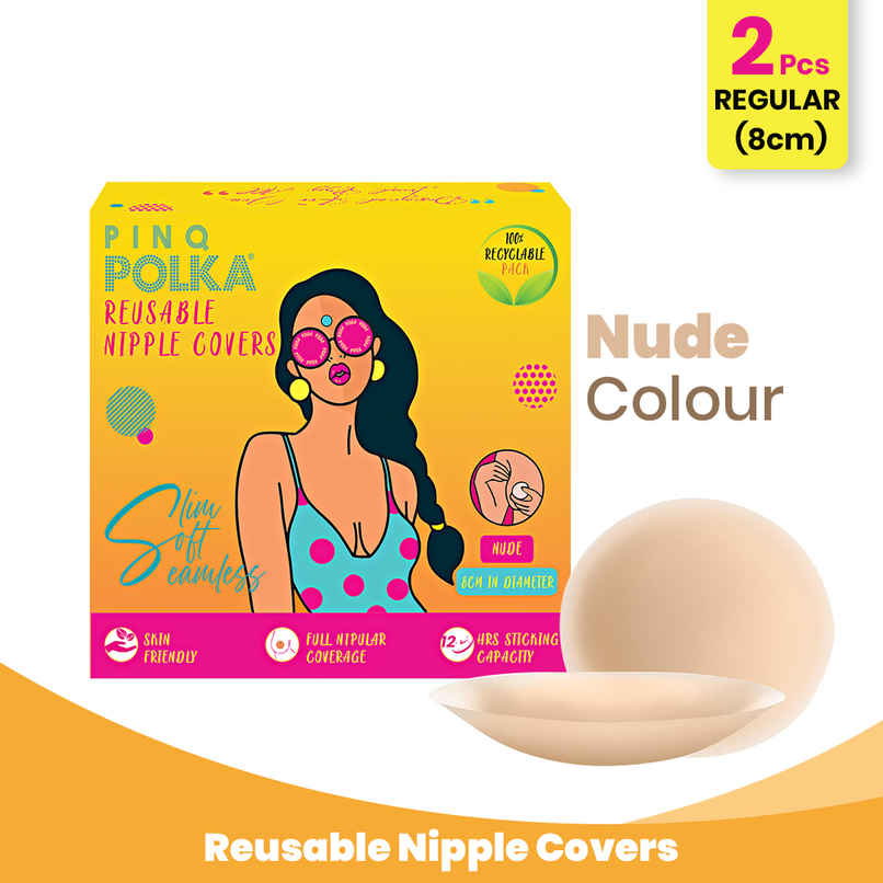 Pinq Polka Reusable Nipple Covers Regular 8 Cm - Nude Pinq Polka Reusable Nipple Covers Regular 8 Cm - Nude