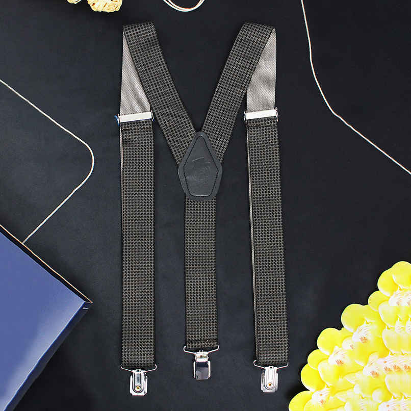 Men's Patterned Elastic Adjustable Suspender