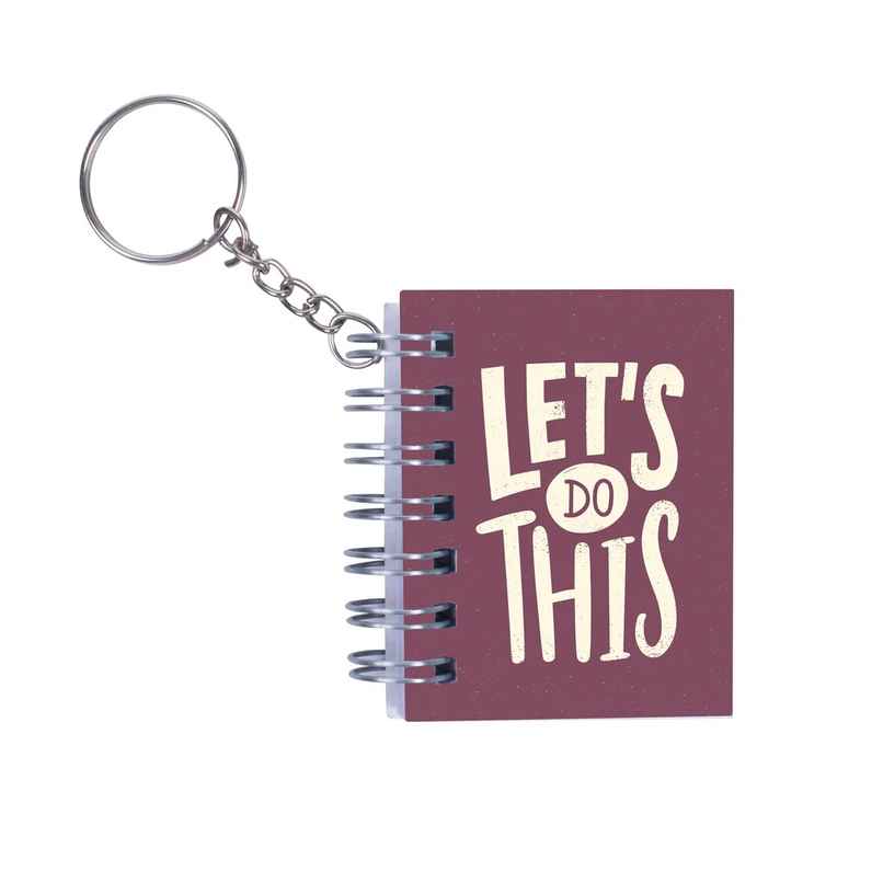 Itsy Bitsy Key Chain Notebook Let s Do This L6.8 x W5.3cm 70gsm 80pages 1 Book Lb