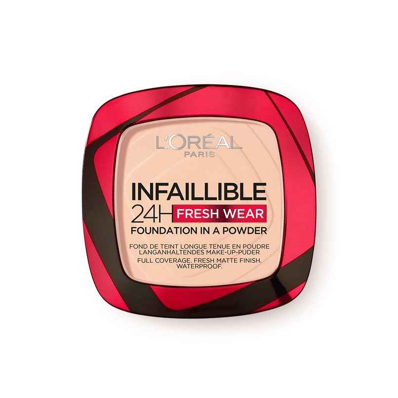 L'Oreal Paris Infallible 24H Fresh Wear Foundation In A Powder, 180 Rose Sand L'Oreal Paris Infallible 24H Fresh Wear Foundation In A Powder, 180 Rose Sand