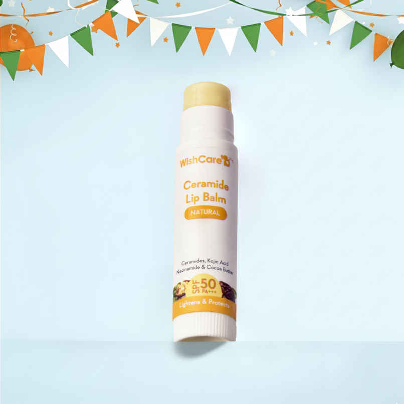 Wishcare Ceramide Lip Balm With SPF 50 PA+++ - Kojic Acid & Niacinamide - For Lip Lightening