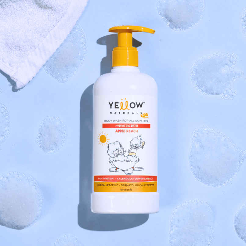 Yellow Naturals Hydrating Bath Refreshing Body Wash For Kids | 4-12 Years | All Skin Types