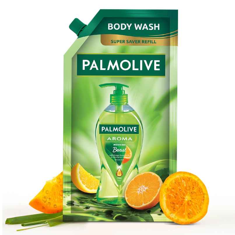 Palmolive Orange Essential Oil & Lemongrass Aroma Morning Boost Body Wash Refill Pack