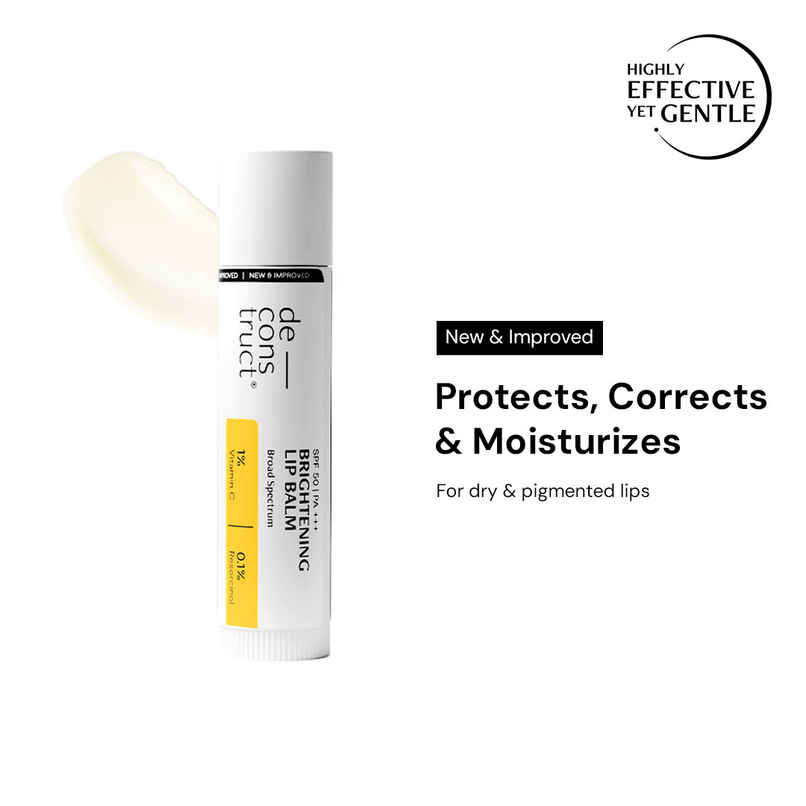 Deconstruct Brightening Lip Balm SPF 50 | Vitamin C & Resorcinol | Moisturizes & Brightens