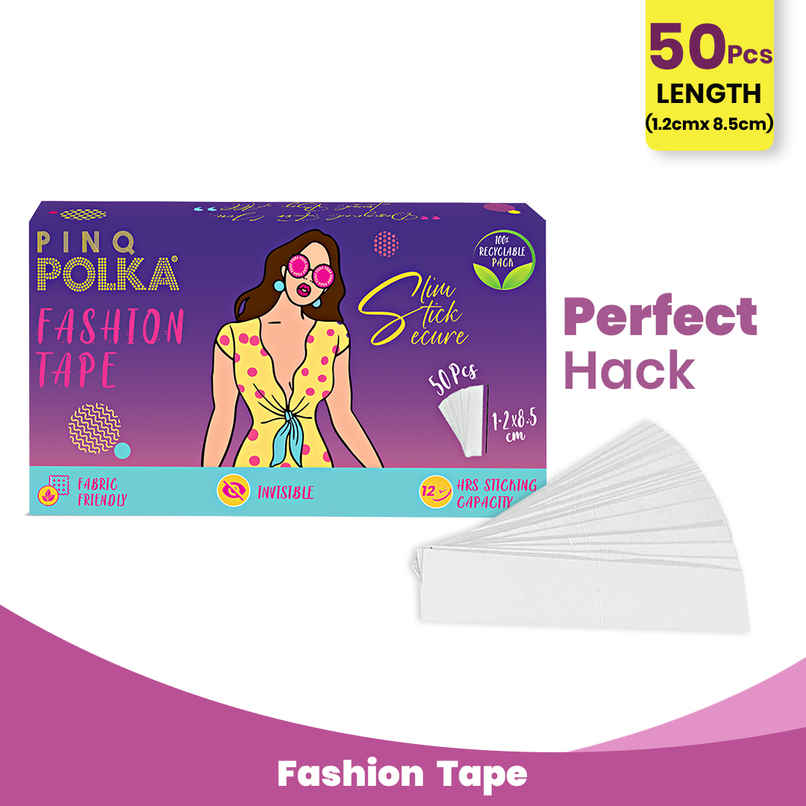Pinq Polka Fashion Tape Double Sided-Transparent Pinq Polka Fashion Tape Double Sided-Transparent