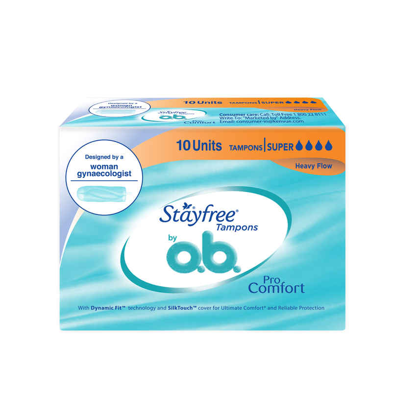 Stayfree OB-Super Pro Comfort Tampons 10s