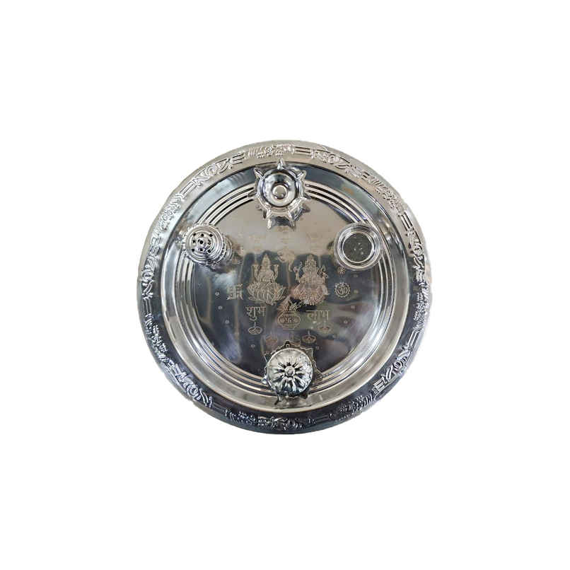 Jai Kashi Steel Pooja Thaali Set