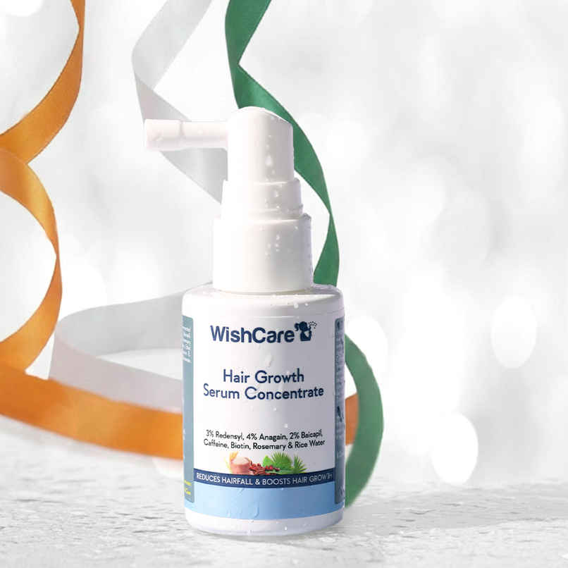 Wishcare Hair Growth Serum Concentrate - Resdensyl, Anagain, Caffeine, Biotin, Keratin & Rice Water