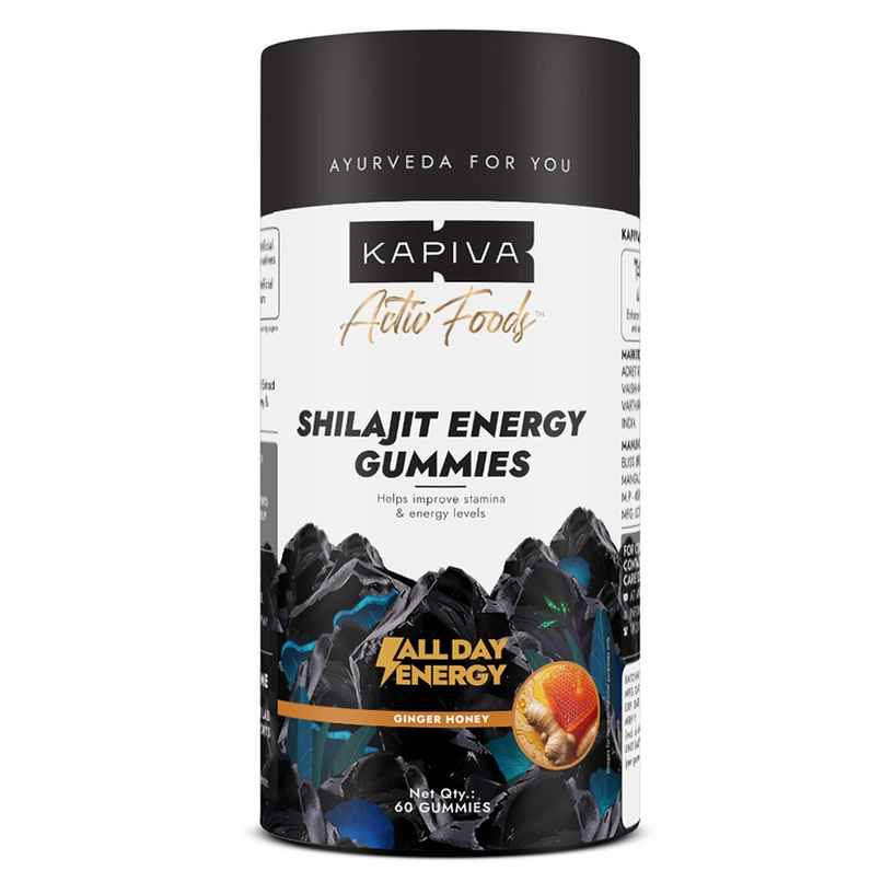Kapiva Activ Foods Shilajit Energy Gummies Pack Of 60 Kapiva Activ Foods Shilajit Energy Gummies Pack Of 60