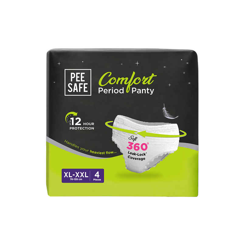 Pee Safe Disposable Leak-Proof Period Panty|Seamless,Comfortable for Day & Night Protection(XL-XXL)
