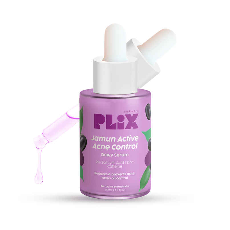 Plix The Plant Fix Jamun 2% Salicylic Acid Exfoliating Face Serum | For Active Acne & Blackheads Plix The Plant Fix Jamun 2% Salicylic Acid Exfoliating Face Serum | For Active Acne & Blackheads