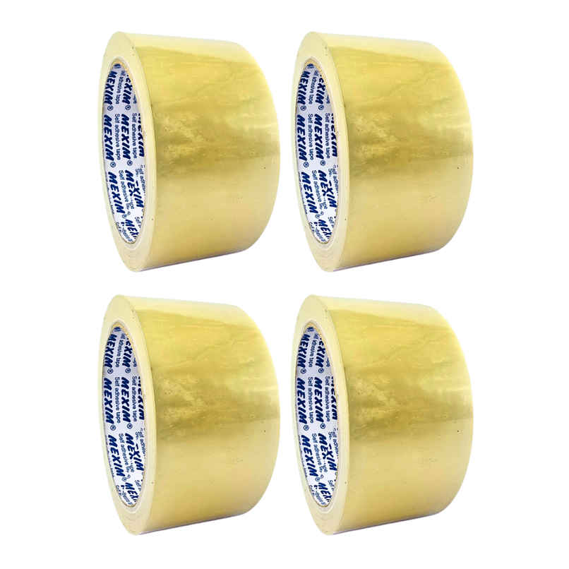  White Bopp Packaging Tapes - 48 mm x 50 Meters x 50 micron | Pack of 4