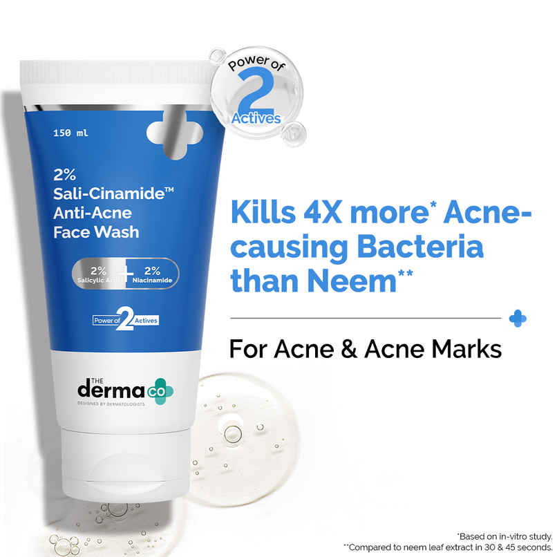The Derma Co Sali-Cinamide Anti-Acne Face Wash with 2% Salicylic Acid & 2% Niacinamide The Derma Co Sali-Cinamide Anti-Acne Face Wash with 2% Salicylic Acid & 2% Niacinamide