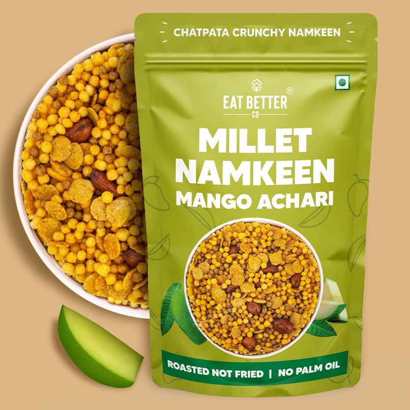 Millet Namkeen - Mango Achari, Healthy Snacks By Eat Better Co Millet Namkeen - Mango Achari, Healthy Snacks By Eat Better Co