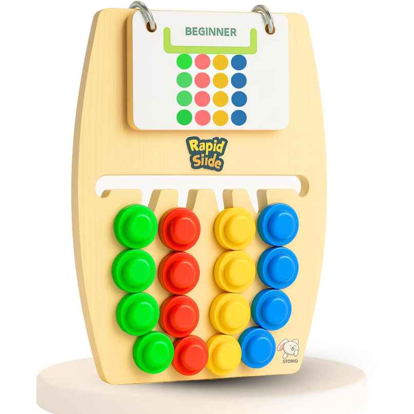 Storio Rapid Slide Montessori Puzzle | Color & Shape Matching Toy