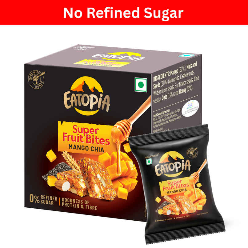 Eatopia Fruit Minis Mango Bites Energy Bars (No Refined Sugar & Preservatives)