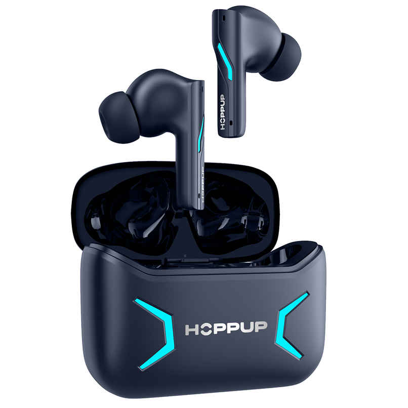 Hoppup Xo1 Blue Gaming Earbuds With 50H Playtime