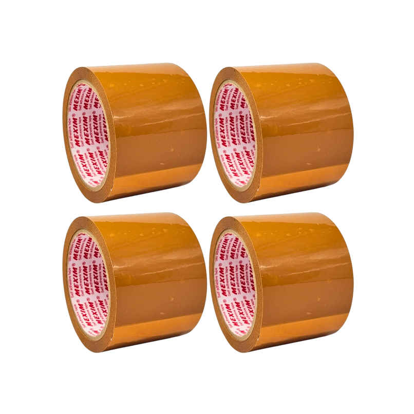 ABK Brown Bopp Packaging Tapes 72 mm x 50 Meters x 50 micron - Pack of 4