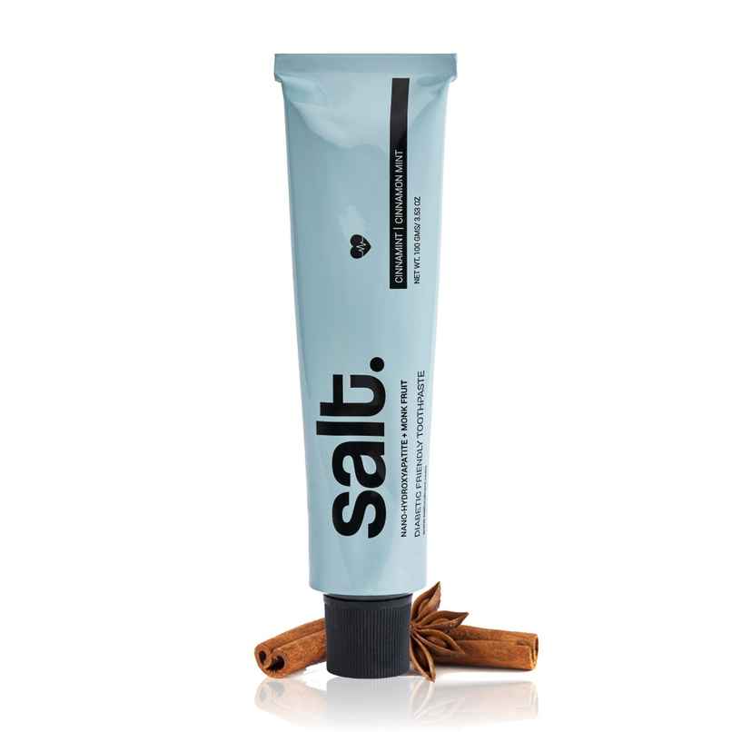 Salt Cinnamint Tooth Paste Diabetic-Friendly, Monk Fruit & Cinnamon Infused