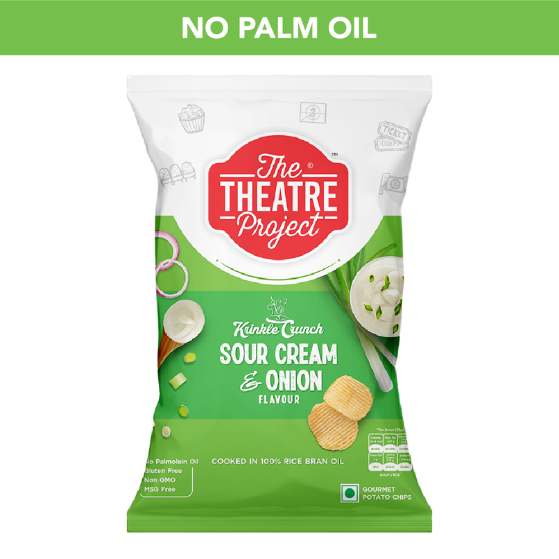 The Theatre Project Crinkle Cut-American Style Cream & Onion