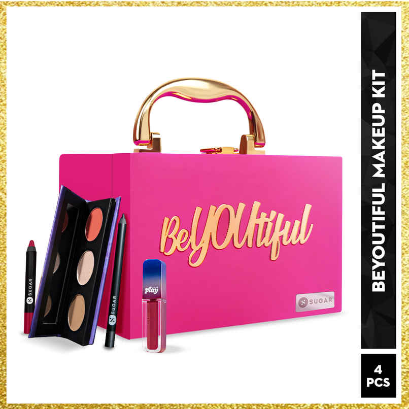 SUGAR Cosmetics BeYOUtiful Makeup Trousseau Box - Pink SUGAR Cosmetics BeYOUtiful Makeup Trousseau Box - Pink