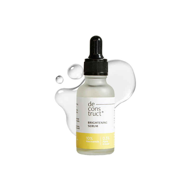 Deconstruct Brightening Serum with 10% Niacinamide & Alpha Arbutin, Brightens Skin & Reduces Tan