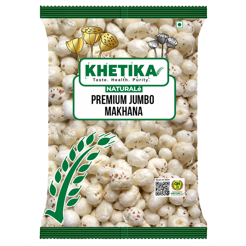 Khetika Premium Jumbo Makhana (Foxnut, Phool Makhana)