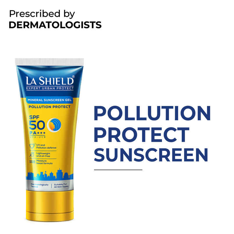 La Shield Pollution Protect Mineral Sunscreen Gel SPF