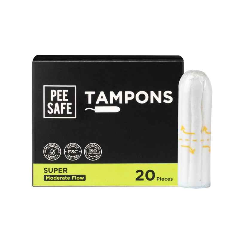 Pee Safe Biodegradable Tampon Medium Flow - Super