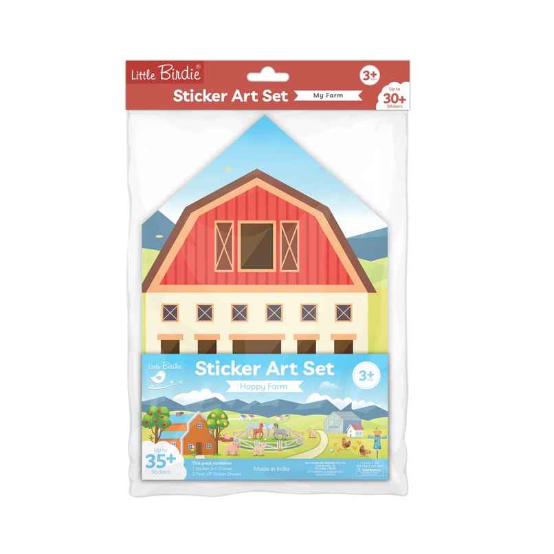 Itsy Bitsy Sticker Art Set Farm Approx 11.5 x 7.75 Inch 2sheets Pbhc Lb Itsy Bitsy Sticker Art Set Farm Approx 11.5 x 7.75 Inch 2sheets Pbhc Lb